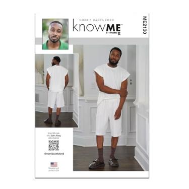 Imagem de Know Me ME2130A Pacote masculino com estampa de costura de shorts e top de malha grande por Norris Dánta Ford, código de design ME2130, tamanhos P-M-G-GGGG
