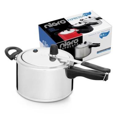 Imagem de Panela de Pressão 4,5 Litros em Alumínio Polido Nigro Expressa com 3 S