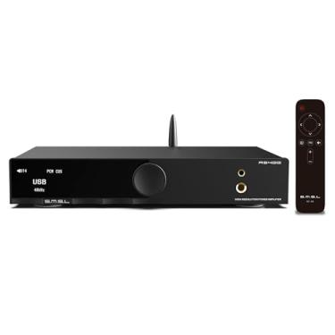 Imagem de Amplificador de potência digital SMSL AS400 DAC amplificador de fone de ouvido 165Wx2 2,1 CH SW pré-amplificador saída MM amplificador fono MQA MQA-CD DAC configurações de equalização 4,4 mm/6,35 mm