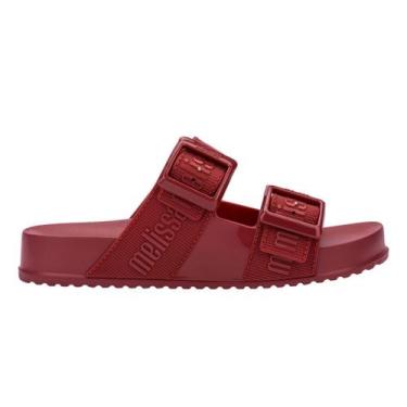 Imagem de Sandália Melissa Cozy Slide M-Lover Feminina Vermelha, Vermelho, 37
