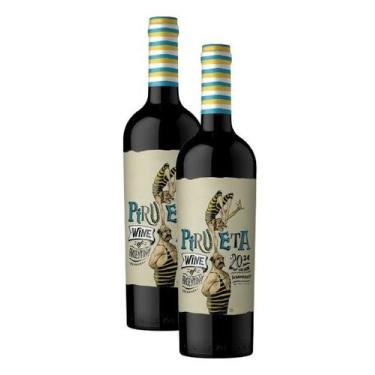 Imagem de 2 Vinho Fino Tinto Argentino Pirueta Varietal Bonarda 750ml