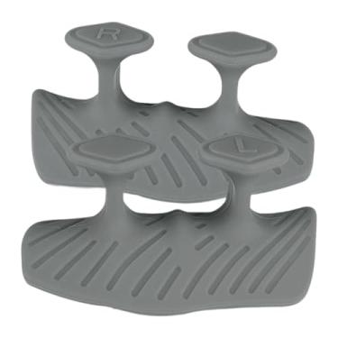 Imagem de predolo 2x Luvas de Silicone para Levantamento de Peso, Proteção para As Mãos, para Homens E Mulheres, Sem Dedos, para Treino, Fitness E Exercícios, Cinza