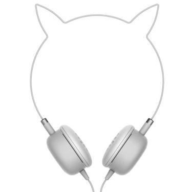 Imagem de Fone De Ouvido Com Fio Geonav Modelo Infantil Esfnkwt Branco