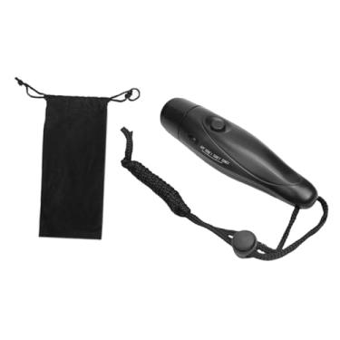Imagem de UGPLM Apito elétrico de alto volume com cordão para esportes ao ar livre, apito para treinadores, treinamento de cães de sobrevivência, vôlei e futebol, Preto