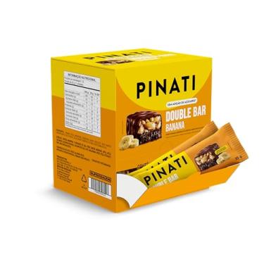 Imagem de PINATI Barra de Castanhas DoubleBar Banana 35g - 32 unidades