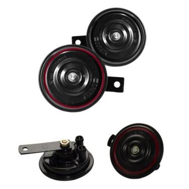 Imagem de Par Buzina Paquerinha 12v Universal Bi-bi Automotiva Carro - VETOR