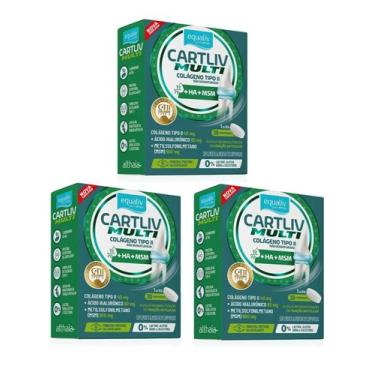 Imagem de Kit 3 Cartliv Multi Colágeno T/2 40mg Ha 80mg+Msm 900mg C/30 - Equaliv