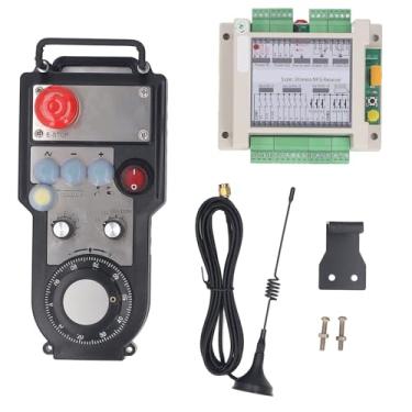 Imagem de Wireless CNC Wheel Wheel 7 Eixos Sem barreira a 50m Distance MPG sem fio MPG Kit e receptor com para de emergência para Machine Tools CNC Centros de usinagem CNC