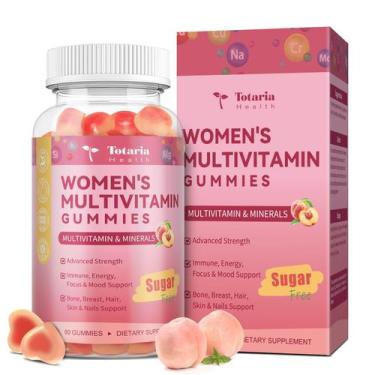 Imagem de Gomas multivitamínicas Totaria Sugar Free Women 14+ com ferro