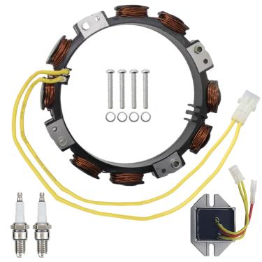 Imagem de Carbpro 592830 696458 para estator de bobina de carregamento do alternador compatível com John Deere GT235 LT166 Craftsman V-Twin