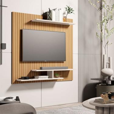 Imagem de Painel Suspenso Osiris para Tv 32 Polegadas Ripado/off-white