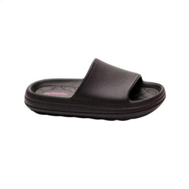 Imagem de Chinelo Infantil Slide Nuvem Molekinha Preto, Preto, 33/34