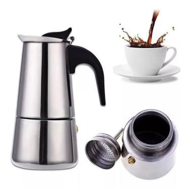 Imagem de Cafeteira Italiana Expresso 200ml Em Inox Para 4 Xícaras - Albema