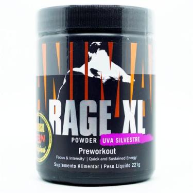 Imagem de Pré Treino com Cafeína e Beta Alanina Animal Rage XL - Universal 221g,