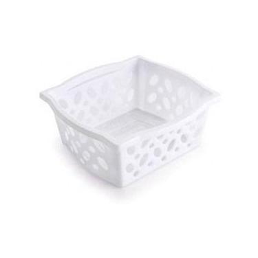 Imagem de Cestinha Plástico Retangular Organizadora Empilhável G 3pçs - Plasutil