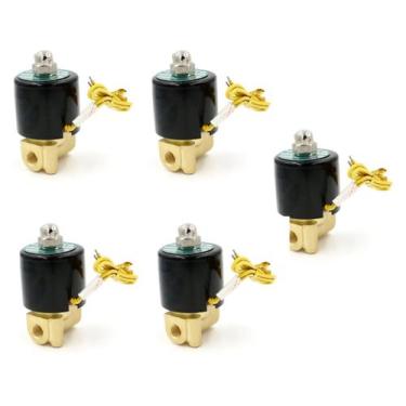 Imagem de Kit 5 Válvula Solenóide Forno Padaria Gás Glp 1/4 220v Húli - FX