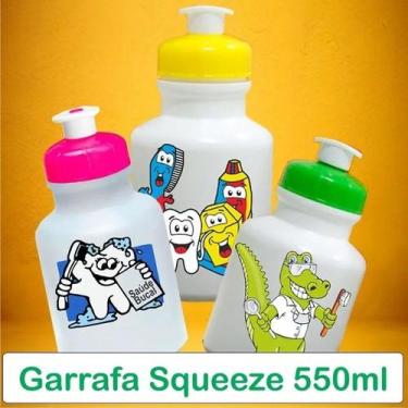 Imagem de Garrafa Squeeze 550ml Saúde Bucal Odontológico D-Express