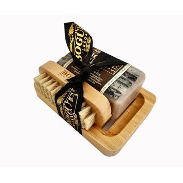 Imagem de Conjunto de sabonete de leite de cabra feito à mão - BOGUE No.13 BESPOKE GreaseMonkey Blend Agregados para remover gordura e sujeira, óleos essenciais para curar cortes, abrasões e refrescar a pele