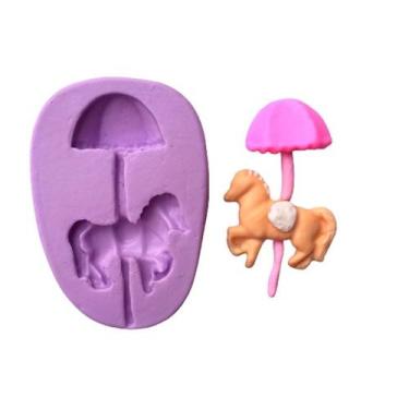 Imagem de Molde de silicone carrossel para decorar f705 - CM