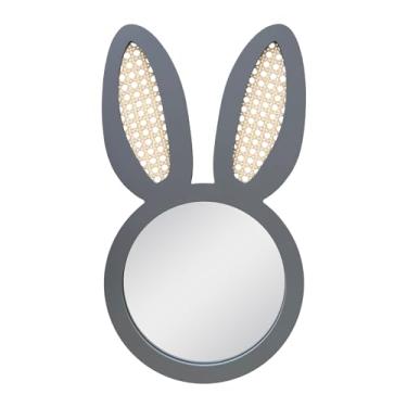 Imagem de Espelho Decorativo Infantil 61x35cm Azul Lebre