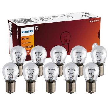 Imagem de Kit 10 Lâmpada Philips Sinalização 21w 24v Ba15s 13498cp