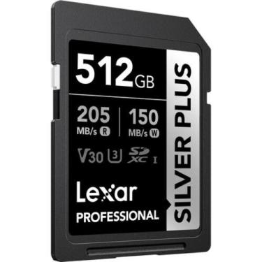 Imagem de Cartão Memória Lexar Sd Xc 512Gb 205Mb/S Uhs-I V30 Silver