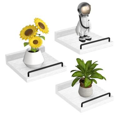 Imagem de Prateleira flutuante RYOFOBETTO Small Farmhouse de 6 x 6 polegadas, co