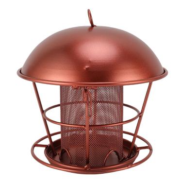 Imagem de ZJchao Dome de Metal Alimentador de Pássaros Ao Ar Livre Pendurado Alimentador de Ferro para Jardim de Quintal