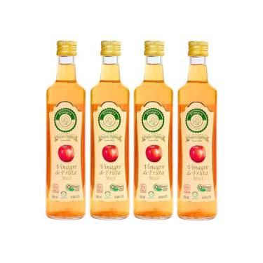 Imagem de Vinagre de Maçã Orgânico São Francisco Acidez 4% Kit 4 Unidades 500mL