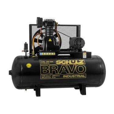 Imagem de Compressor Ar 20 Pés 200 Litros Trifásico CSL20 Bravo Schulz 220V