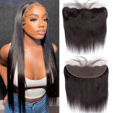 Imagem de Fecho frontal de renda TNICE 13x4 50cm Cabelo virgem brasileiro