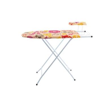 Imagem de Tábua De Passar Roupas Estampada Com Passa Mangas Porta Ferro Em Aço R