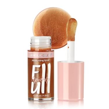 Imagem de Óleo labial hidratante, brilho labial não pegajoso para lábios secos, protetor labial, brilho labial brilhante e vegano, 4,5 g - 06 GAIA