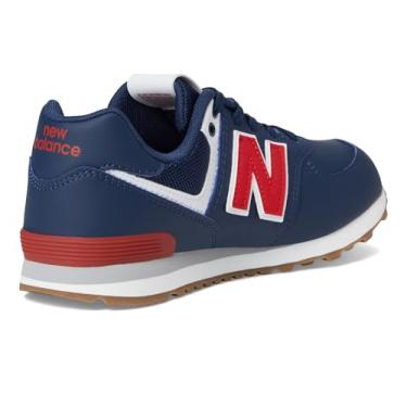 Imagem de New Balance Tênis masculino 574 V1 com cadarço, Nb Azul Marinho/Team Red, 19
