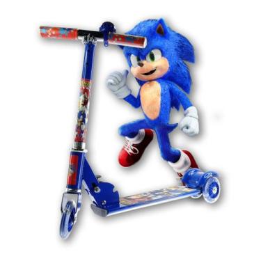 Imagem de Patinete Infantil De Ferro 3 Rodas Com Luz - Scooter