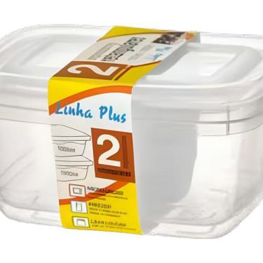 Imagem de Kit 6 Pote Organizador C/ Tampa Marmita Saladeira Vasilha - ERCAPLAST