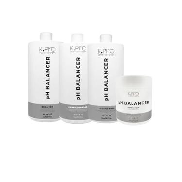 Imagem de Kit Shampoo e Condicionador 1000ml + Acidificante 1000ml + Hair masque 500g Ph Balancer - Kpro