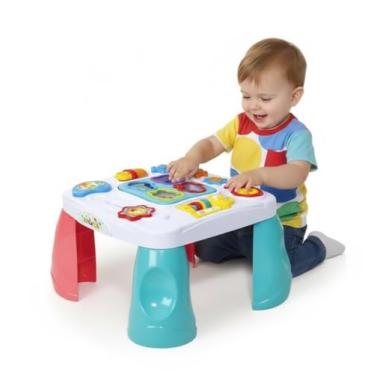 Imagem de Mesa Didática Infantil Educativa, Mesinha com Atividades Sensoriais e Sons, Colorida, Mesinha Infantil para Bebê