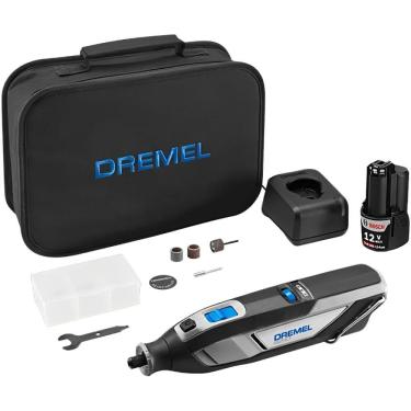 Imagem de Micro Retifica 8240 12 Volts com 5 Acessórios e Bolsa - F0138240LD000 - DREMEL