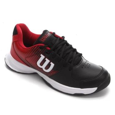 Imagem de Tênis Masculino Ace Plus Wilson, Preto, Vermelho, 39