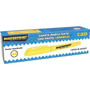 Imagem de Caneta Marca Texto MP 612 - Amarela - Caixa 06 uni.