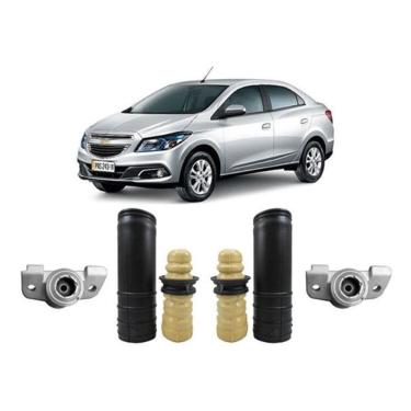 Imagem de 2 Kit Coxim Batente Amortecedor Traseiro Prisma 2017 18 19
