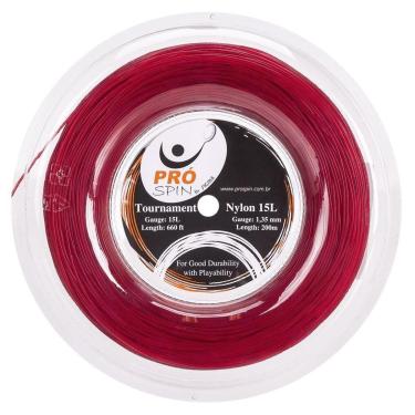 Imagem de Corda Pró Spin Tournament Nylon By Sigma 15l 1.35mm Vermelha - Rolo com 200 metros-Unissex