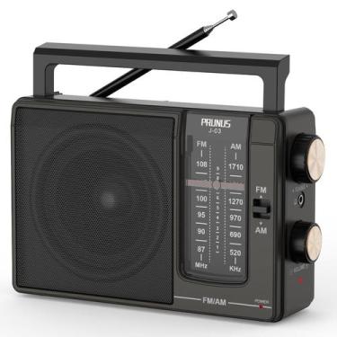 Imagem de Rádio AM/FM portátil PRUNUS J-03 com alto-falante grande