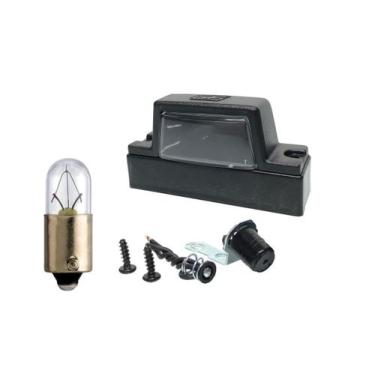 Imagem de Lanterna De Placa Universal Carretinha Reboque Com Lâmpada Philips GF 