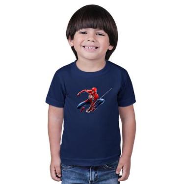 Imagem de Blusa de manga infantil Estampado Homem Aranha - Marcelo, Azul, 14