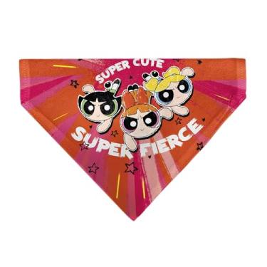 Imagem de Bandana para meninas superpoderosas, superfofas, super ferozes com pose de grupo, rosa, sem cadarço, bandana