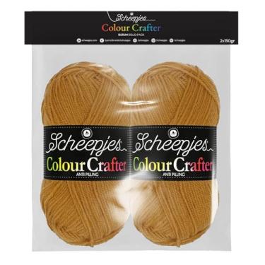 Imagem de Scheepjes Color Crafter Pacote sólido 2 x 150 g - Fio de crochê e tricô amarelo Burum