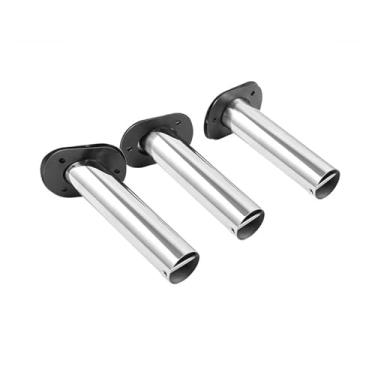 Imagem de Ship Fittings Marine 316 Stainless Steel Fishing Rod Holder with PVC Cap Inner Tube and Gasket 15/30/90 Degree High Qulity Marine Hardware(30 Degree-1pcs)