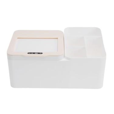 Imagem de Heayzoki Caixa de Armazenamento de Mesa Com Sensor Inteligente, Organizador de Mesa Elétrico, Bateria Embutida de 1200mAh, Organizador de Suporte de Caixa de Tecido de Maquiagem Estacionária para